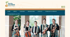 Desktop Screenshot of flchambermusic.org