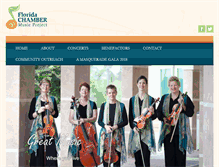 Tablet Screenshot of flchambermusic.org